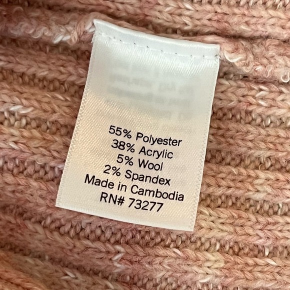 Lauren Conrad Pink Soft Wool Blend Sweater Medium NWT - Picture 13 of 16